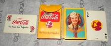 Vintage 1943 Coca Cola Coke Soda Beverage Playing Cards Pause that Refreshes picture