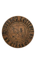Vtg SC Winthrop College for Women Class of 1948 Wood Plate Veritas Cm Liberate picture