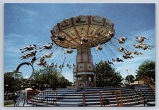 Postcard PA Kennywood Amusement Park Wave Swinger Swings Ride AU12 picture