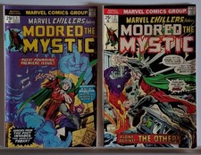 MARVEL CHILLERS LOT #1 #2 MODRED The MYSTIC MARVEL COMICS 1975 picture