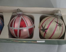 4 Vintage Lanissa Christmas Tree Ornaments Handcrafted In Europe By Shiny Bright picture