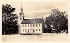 B9/ Jaffrey New Hampshire NH Real Photo RPPC Postcard c1940s Town Hall picture