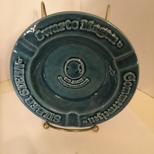 Vintage Swarte Magen Commerweigen German Wheat Grain Distillery Ashtray Blue picture