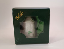 Belleek Shamrock Annual Christmas Bell Ornament - Trademark (Harp, Tower, Hound) picture