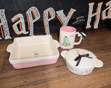 Rae dunn 2 piece Halloween pink set picture