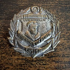1939 Don Winslow NAVY SQUADRON OF PEACE ENSIGN Badge Kellogg's radio premium fl1 picture