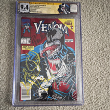 Marvel Venom: Lethal Protector #1 CGC 9.4 triple signed and triple remarked picture