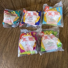 McDonald's Winnie The Pooh Happy Meal  Clip Key Chain Lot Of 5  1999 plush picture