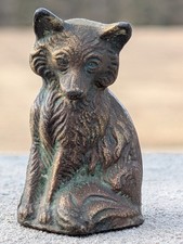 Hubley Antique Cast Iron Fox Figurine Paperweight Decor picture