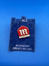 Vintage Montesa Motorcycles Logo Lapel Pin Enamel Onoriginal ACI Card picture