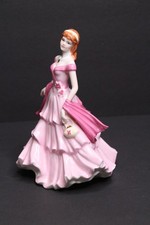 Coalport Sentiments Birthday Wishes Bone China Lady Figurine picture