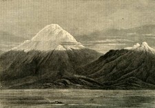 Chimborazo Carihuairzao Direction of Riobamba 1881 From The Leisur- Old Photo picture