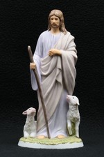 Homco Masterpiece Porcelain JESUS THE SHEPHERD Porcelain Figurine - 1992 picture