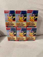 30th Anniversary Pokemon Booster Bundle LOT OF 6 Sealed and New Condition picture