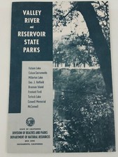 Vintage Valley River & Reservoir State Parks California DNR Brochure/Guide picture