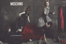 2009 Moschino 2-Page Print Ad Sexy Model picture