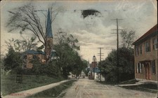 Hallowell ME Maine Second Street Scene c1900-20'S Vintage Postcard picture