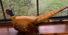 Hand Carved Wood PHEASANT - Boon River Creations, Webster City Iowa 18