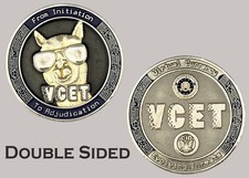 VCET Virtual Currency Alpaca FBI CID Round Collectible Challenge Coin  J#21 picture