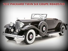 1932 Packard Twin Six Coupe Roadster NEW Metal Sign: 12x16