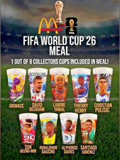 2026 McDonald's FIFA World Cup Adult Happy Meal Cups Singles 35% OFF 4 OR MORE picture