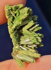 VERY RARE & GORGEOUS Ghastly Green Pyromorphite Bladed Crystal/Mineral Specimen picture