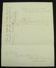CIVIL WAR SAVANNAH GEORGIA  COLONEL THOMAS JORDAN COMMAND ORDER 1865 picture