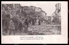 Reggio Calabria City Earthquake 1908 Via Giulia Postcard GM2392 picture