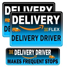 Flex Delivery Driver Car Magnet, 3PCS Frequent Stops Removable Set, Delivery picture