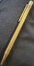 Vintage Must De Cartier Trinity Ballpoint Rollerball Pen Gold Original Refill  picture