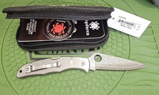 Spyderco Endura 4 Lockback Knife Titanium Damascus C10TIPD Genuine Damasteel picture