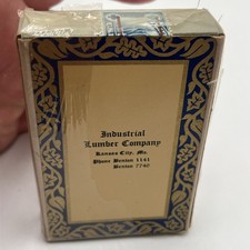 Vtg Sealed Remembrance Playing Cards w/ Tax Stamp Industrial Lumber Co. KC MO picture