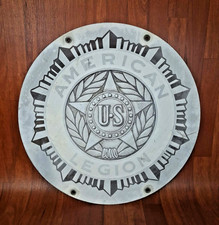 Vintage US American Legion Post Hall Building Sign 24” RARE SALVAGE WW2 Military picture