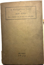 Rare Vintage 1922 A State Park Plan For New York w/ Maps picture
