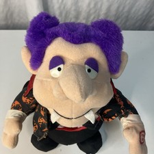 VTG T.L.Toys Moving Singing Dracula Plush Halloween Prop 9” Works  picture
