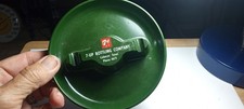 VINTAGE 1940'S-50'S 7UP BOTTLING CO.DARK GREEN ADVERTISING ASHTRAY (SEE DETAILS) picture