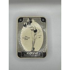 Vintage 1993 Zippo Varga Girl 1935 Collectible of the Year Lighter with Tin picture