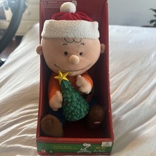Gemmy Peanuts Charlie Brown Christmas Tree Animated Plush  New picture