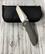 Daniel Koert Custom Knives Mini Sabot Bead Blast Titanium CPM154 picture
