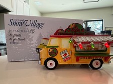Rare 2014 Dept 56 SNOW VILLAGE  TACO TRUCK la fiesta to go, truck #4042411 + ACC picture