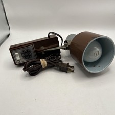 Vintage Adjustable Headboard Reading Lamp Bed Light Wall Mount Brown TESTED picture