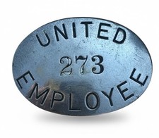 Vintage United Airlines Employee Badge Pin Metal Transportation picture