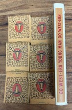 Vtg WESTWARD HO Matchbook Pack Go WEST-ERN Young Man UNSTRUCK Diamond Match CO. picture
