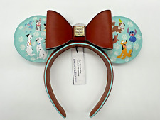 Disney Parks Dooney & and Bourke Dogs Minnie Mouse Ears Headband 2024 Pluto Bolt picture