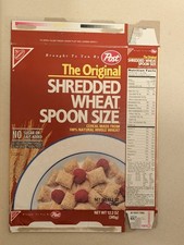 Post Shredded Wheat Empty Cereal Box Flat - VINTAGE picture