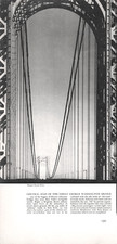 George Washington Bridge Central Span New York City 1939 Vtg Magazine Print Ad picture