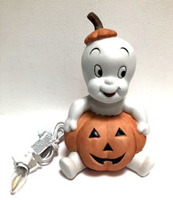 Vintage 1986 Casper the Friendly Ghost Porcelain Lighted Halloween Figurine picture