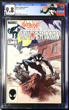 Web of Spider-Man 1 CGC 9.8 - Custom Label - 1st App of the Vulturions 1985 picture