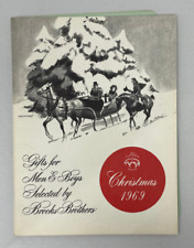 Vintage Christmas 1969 BROOKS BROTHERS catalog w/ original order page/ envelope picture