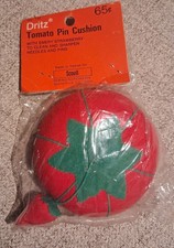 Vntg. Dritz Tomato Pin Cushion W/emery Strawberry (No. 732) picture